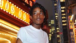 Jordan Neely is pictured before going to see the Michael Jackson movie, "This is It," outside the Regal Cinemas on 8th Ave. and 42nd St. in Times Square, New York, in 2009. (Andrew Savulich/New York Daily News/Tribune News Service via Getty Images)